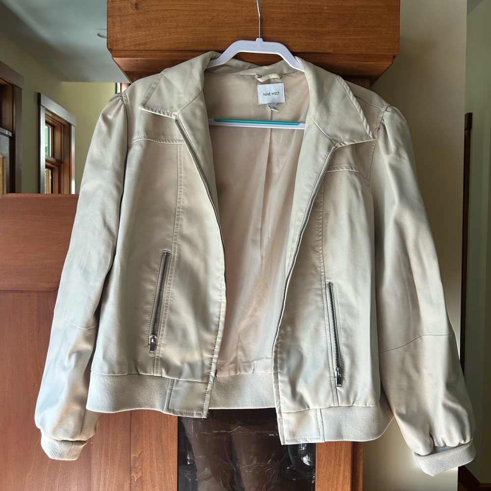 Nine West Faux Leather Jacket
